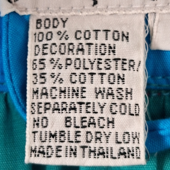 Vintage Southern Image Teal Blue Embroidered Embellished Art To Wear Dress L - Picture 14 of 15